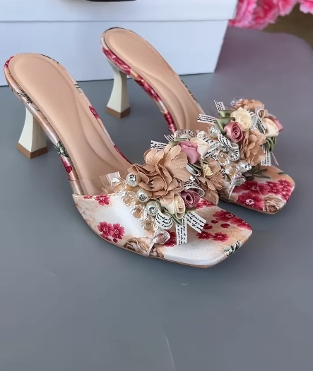 3D Flower Gorgeous High Heels