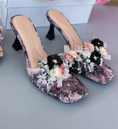 3D Flower Gorgeous High Heels