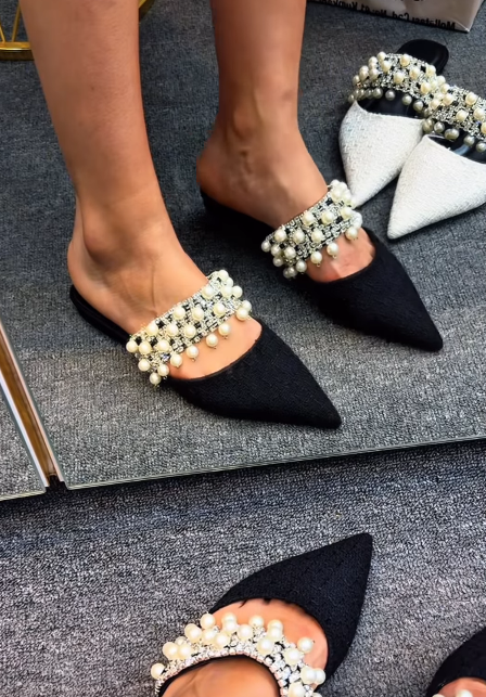 Pointed Pearl Women Shoes
