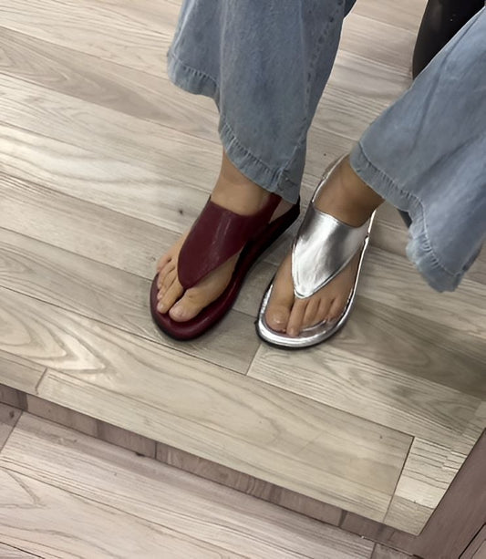 Soft Leather Thong Sandals