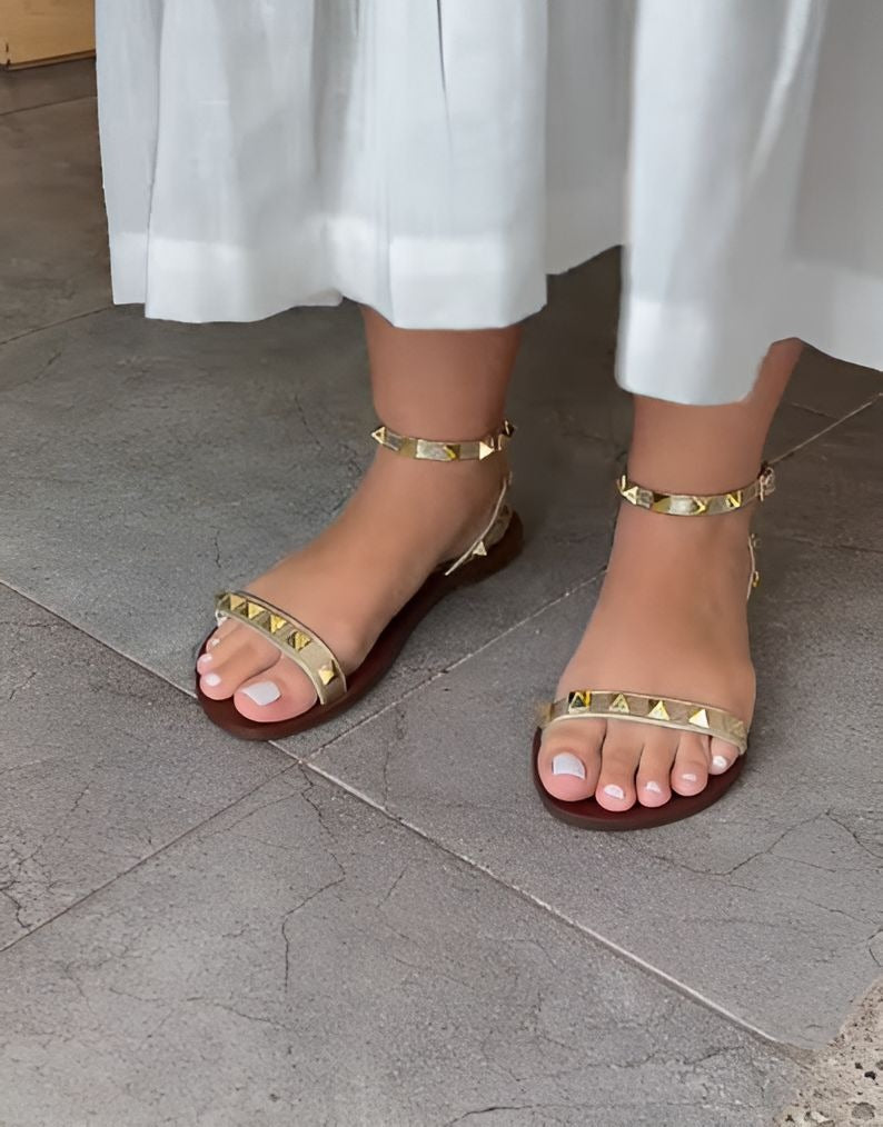 Studded Flat Sandals
