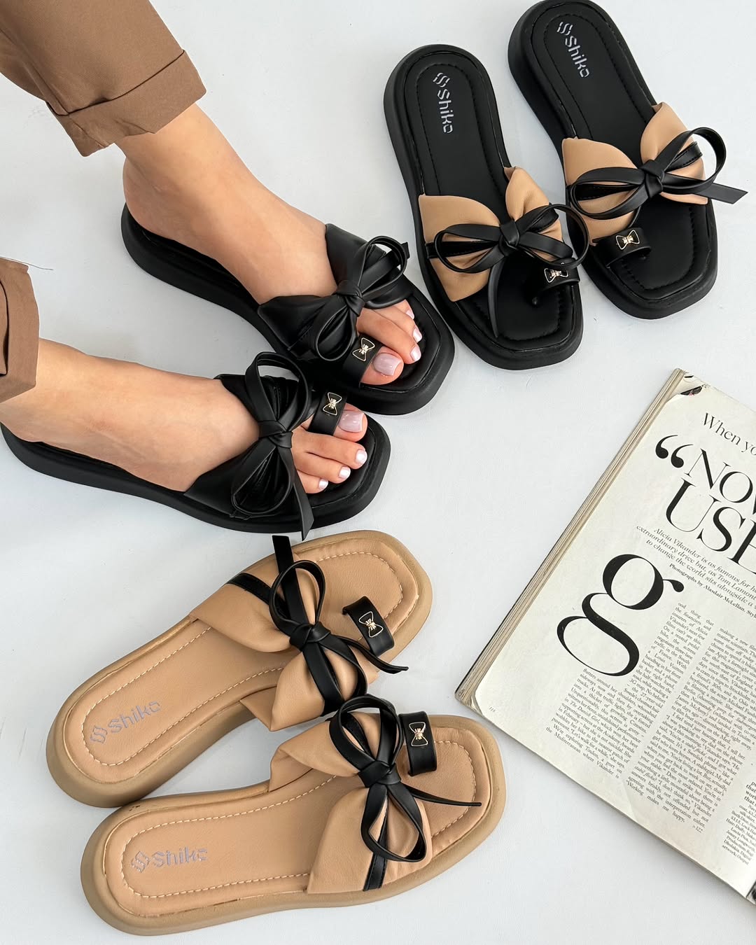 Bowknot Soft Sole Comfortable Slippers