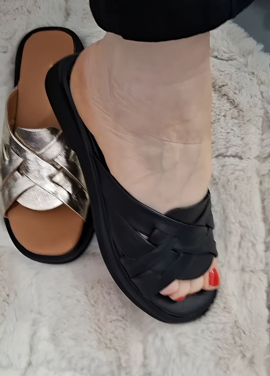 Super Comfortable Soft Leather Women Slippers