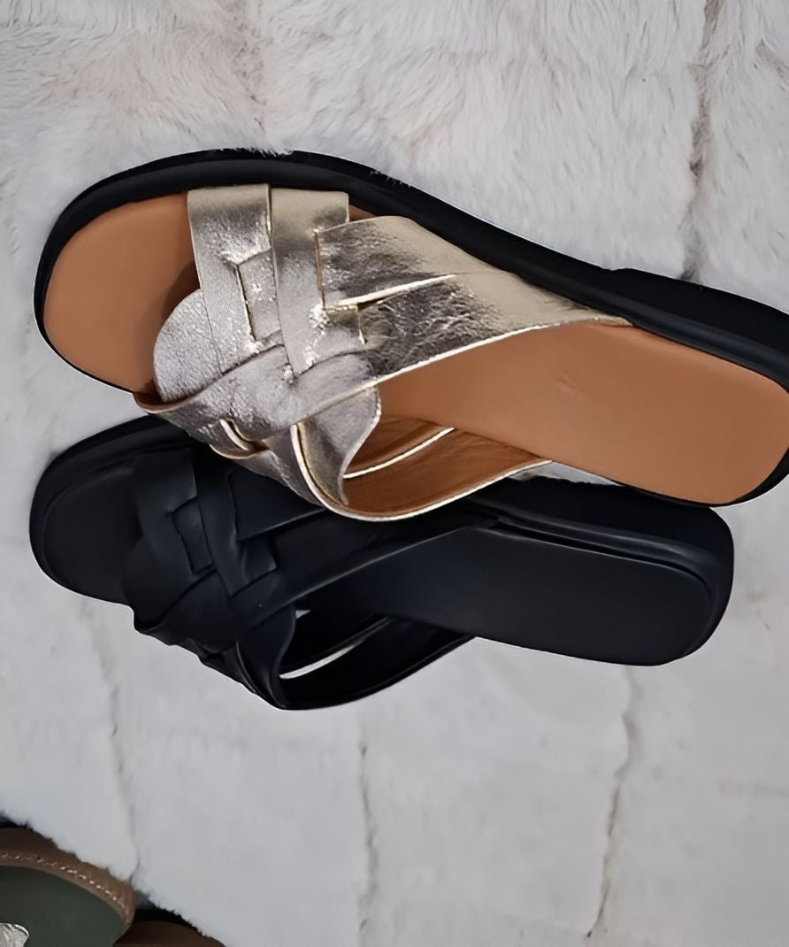 Super Comfortable Soft Leather Women Slippers