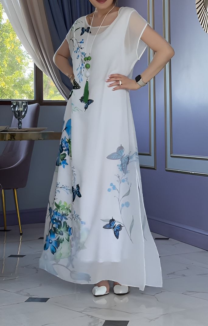 Butterfly Tulle Lightweight Comfort Dress
