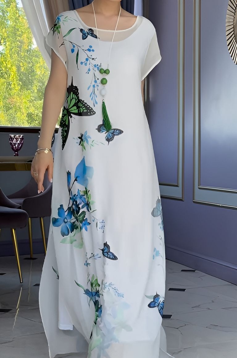 Butterfly Tulle Lightweight Comfort Dress
