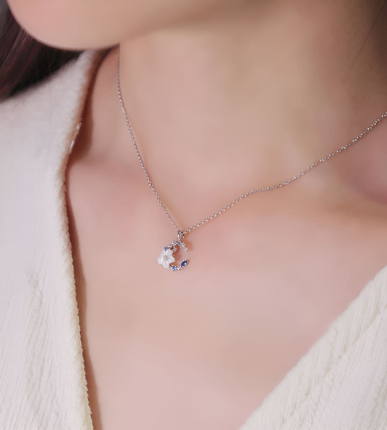 Handmade Flower Delicate Necklace