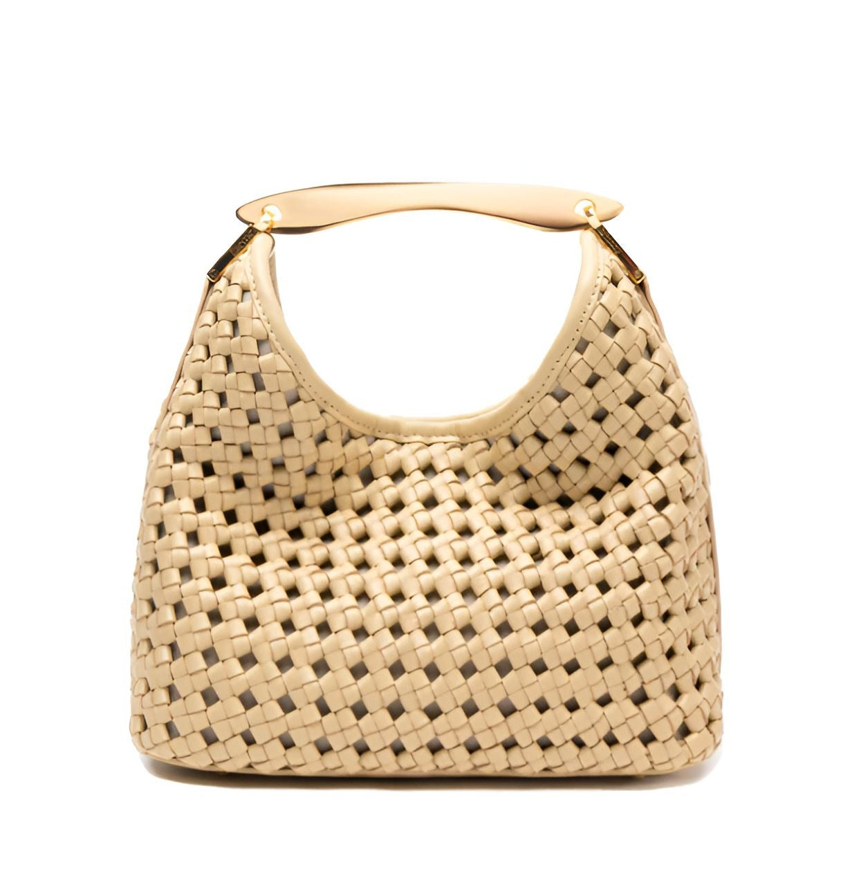 Woven Leather Butter Bag