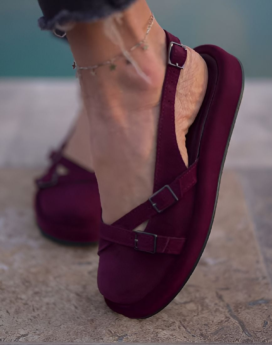 Women Velvet Flat Sandals