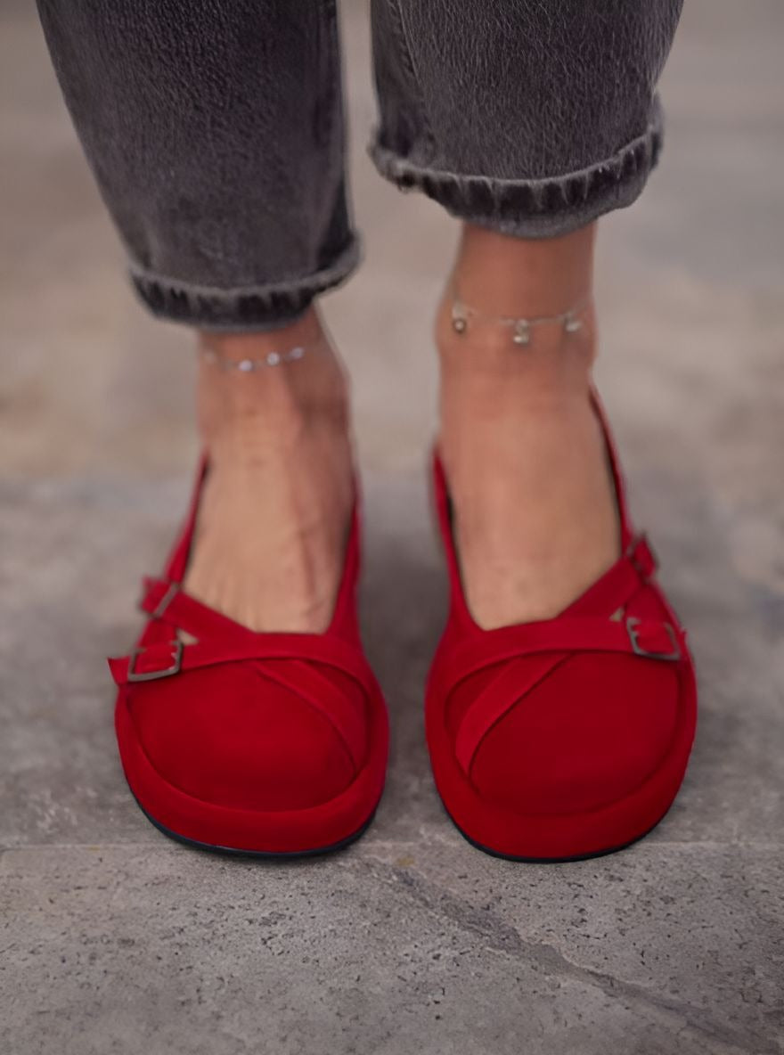 Women Velvet Flat Sandals