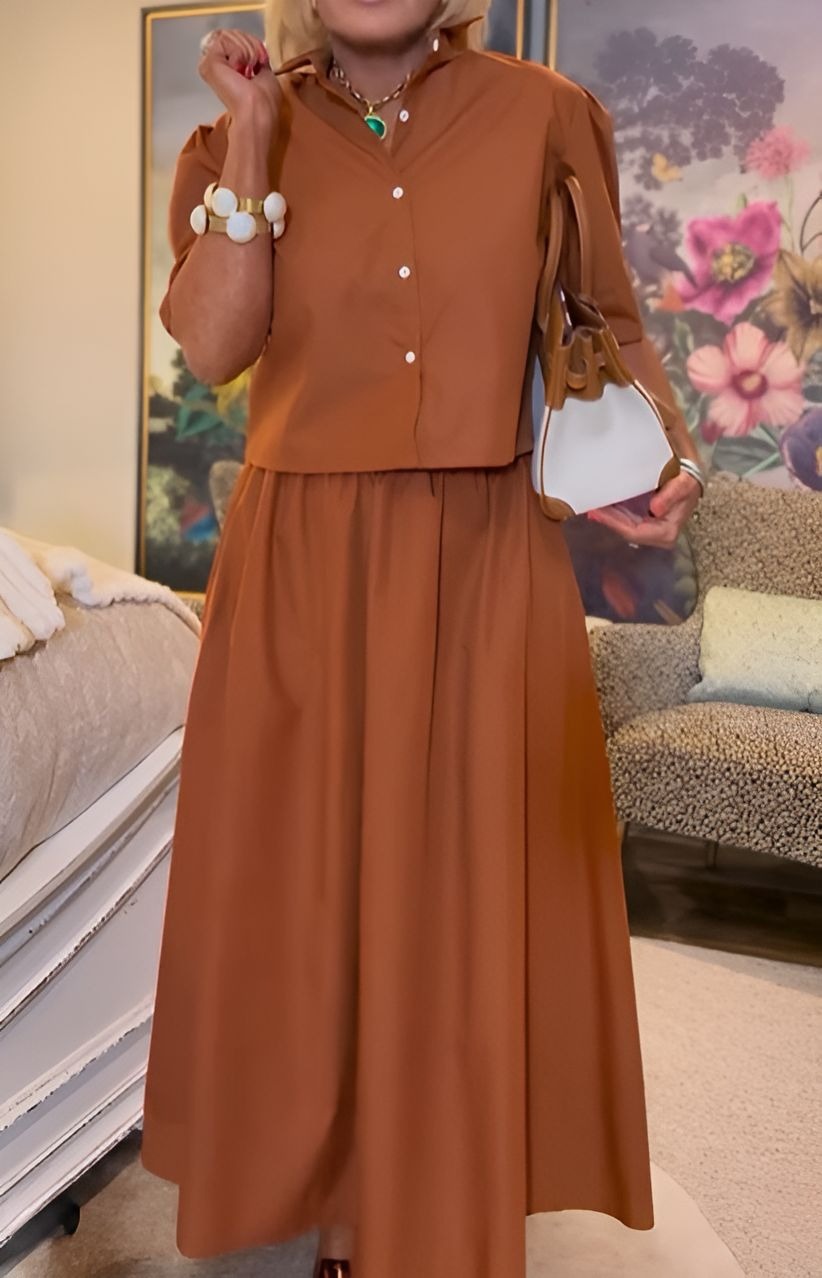 Womens Summer 2 Piece Outfits Skirt Sets with Pockets