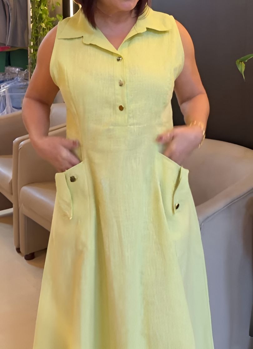 Sleeveless Comfortable Everyday Dress with Pockets