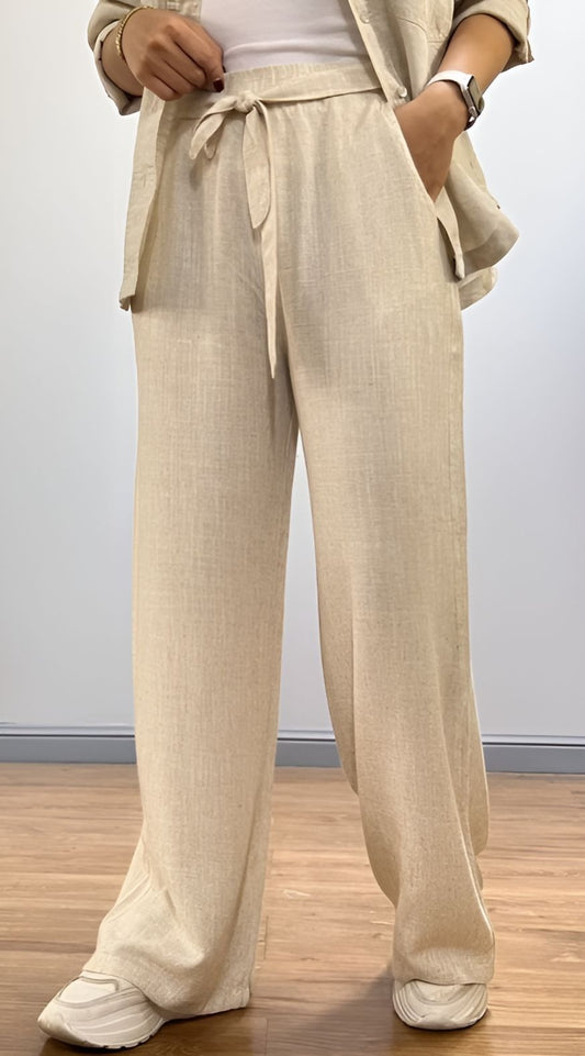 Summer Super Soft Loose Lace-up Pants