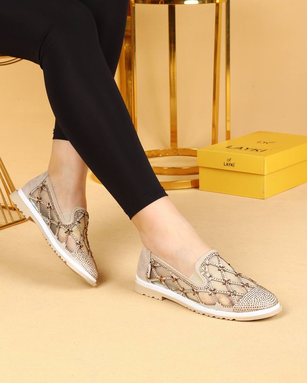 Mesh Glitter Women Shoes