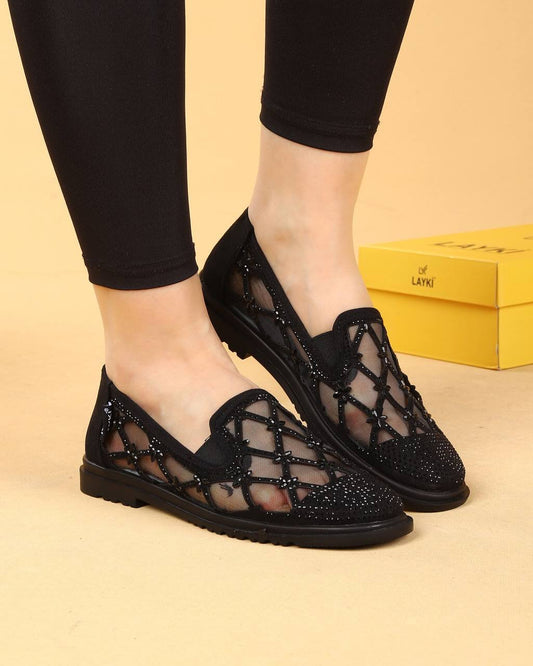 Mesh Glitter Women Shoes