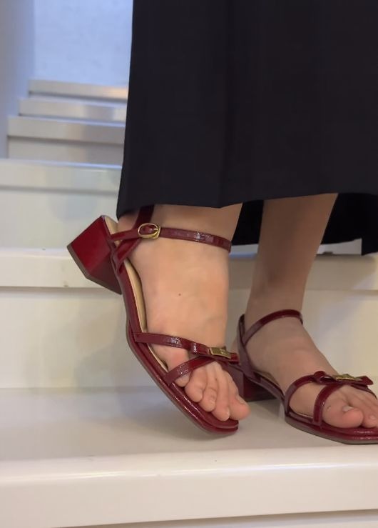 Bow Chunky Heel Sandals