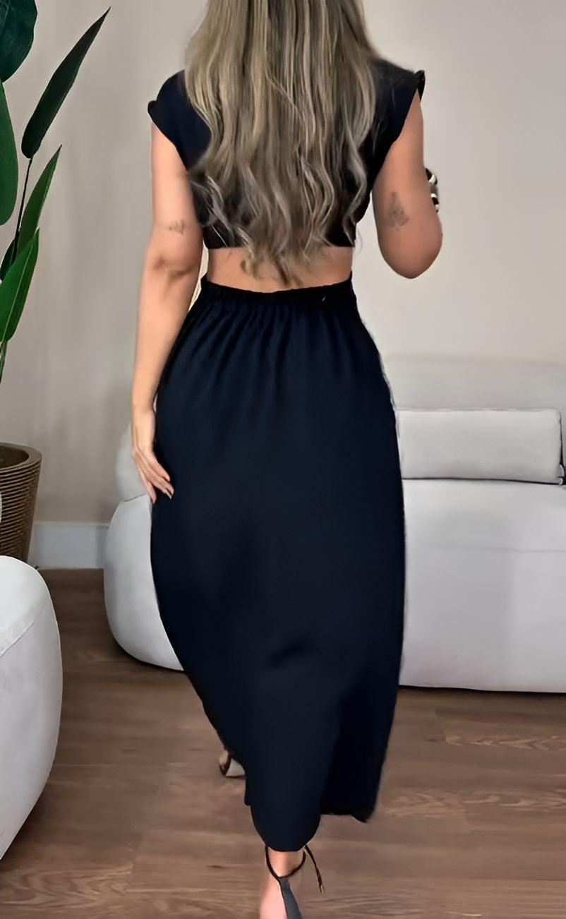 Comfort Button Dress