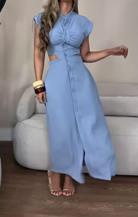 Comfort Button Dress