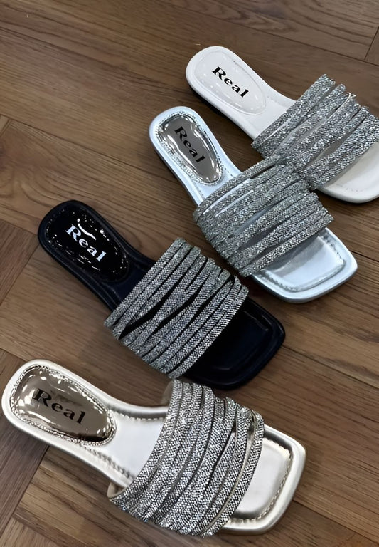 Rhinestone Women's Slippers