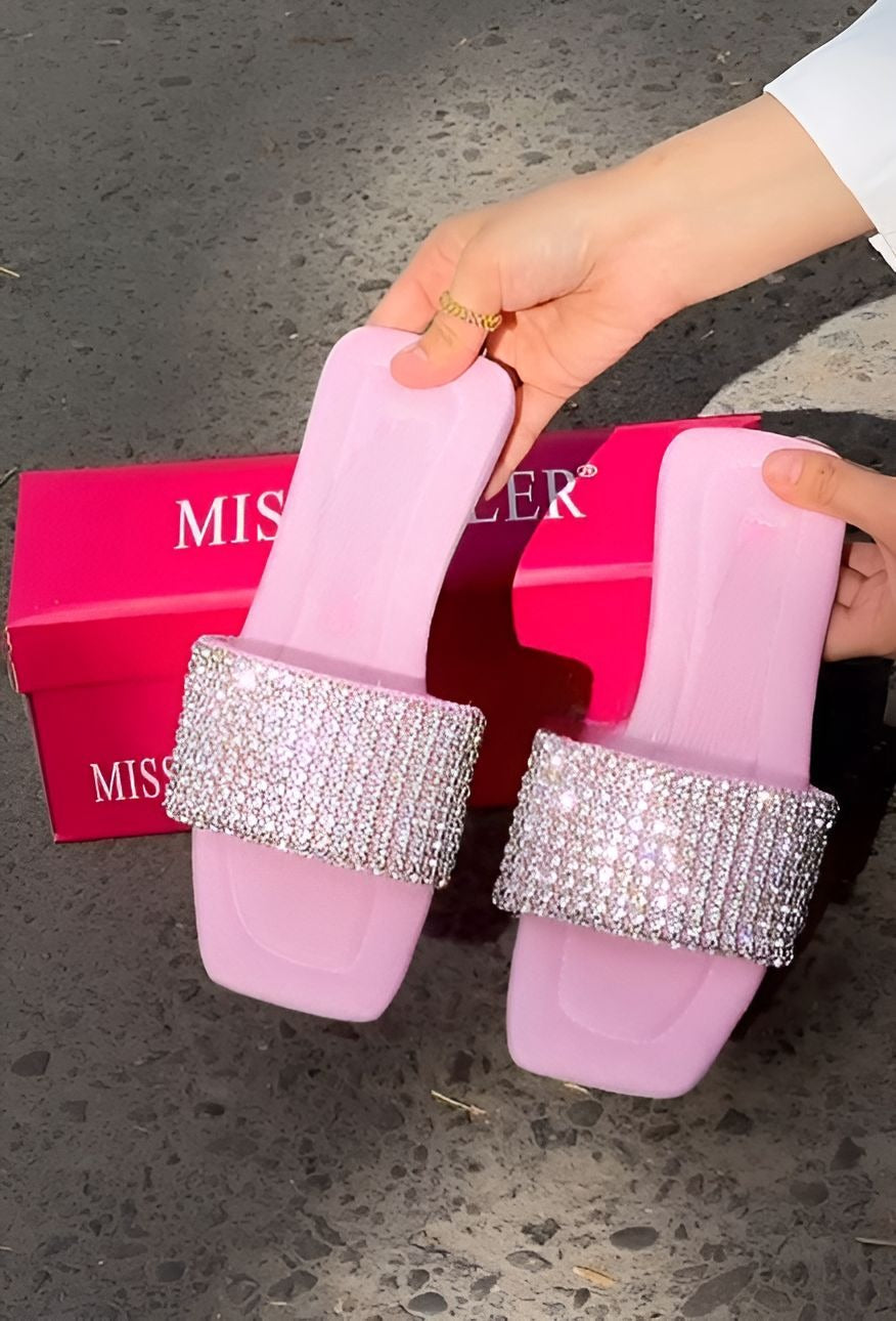 Rhinestone Women's Slippers