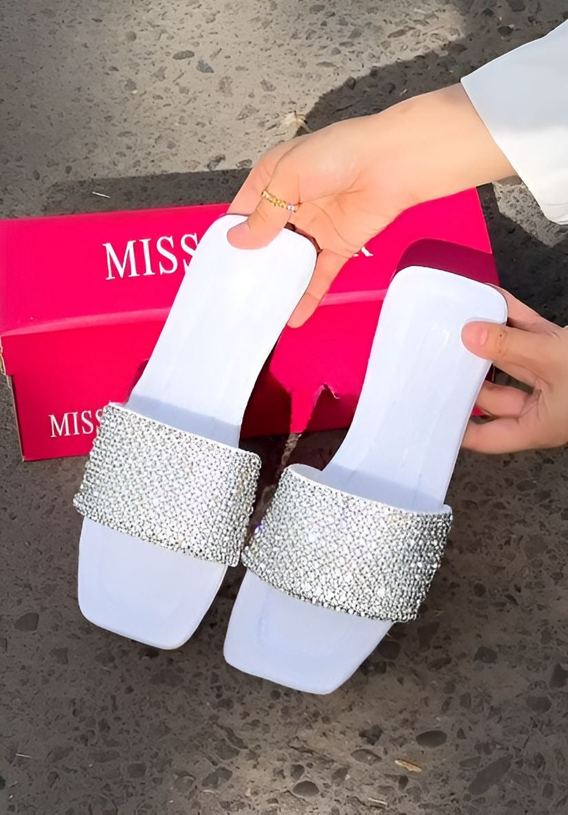 Rhinestone Women's Slippers