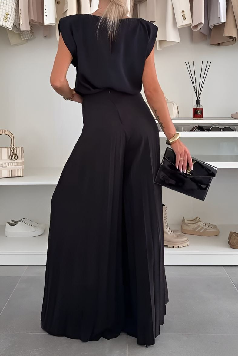 Solid Color Comfortable Two-Piece Set