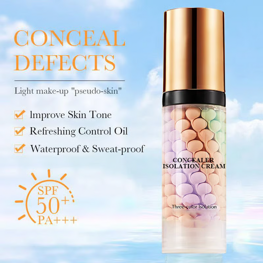 3-color Delicate Hydration Waterproof Concealer Isolation Cream