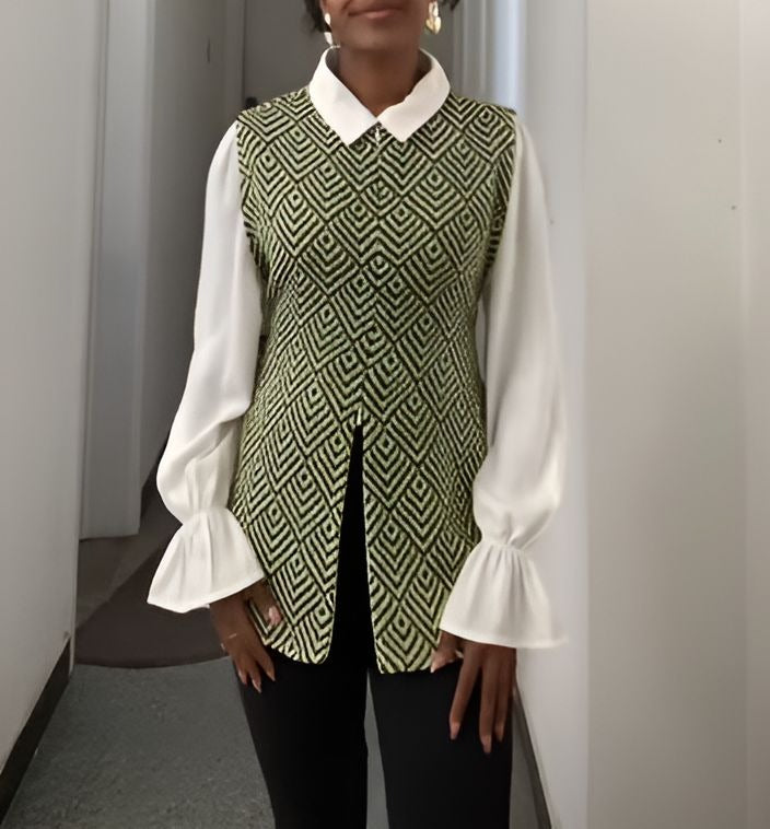 Green Striped Multi-Wear Vest Top