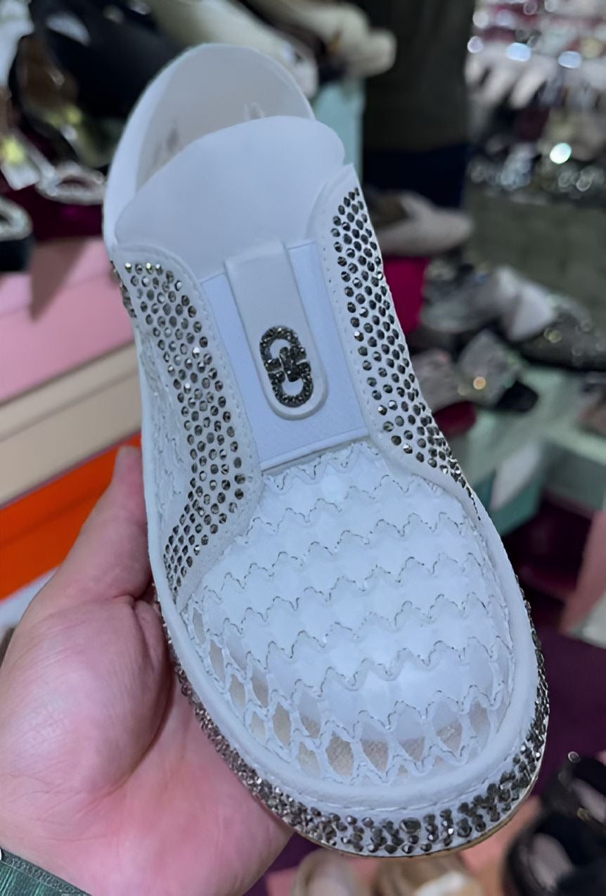 Sparkling Rhinestone Breathable Women Shoes