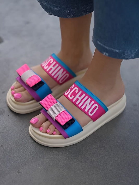 Bow Colorful Comfort Sandals