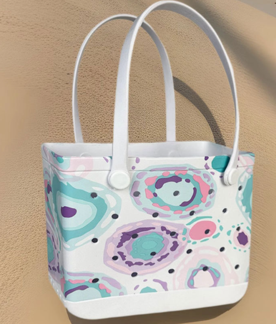 Printed Beach Tote Bag