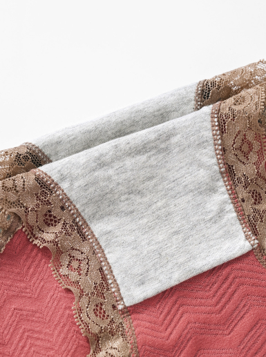 Plus Size Soft Lace Cotton Panties