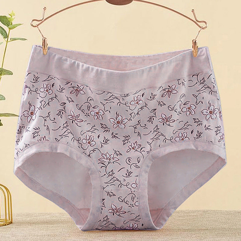 Plus Size Super Comfort Cotton Printed Panties