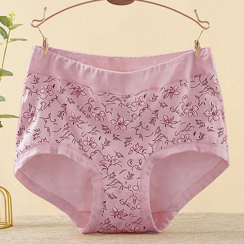 Plus Size Super Comfort Cotton Printed Panties