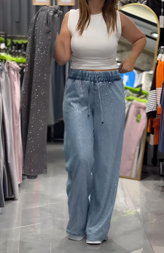Sparkling Rhinestones Jeans