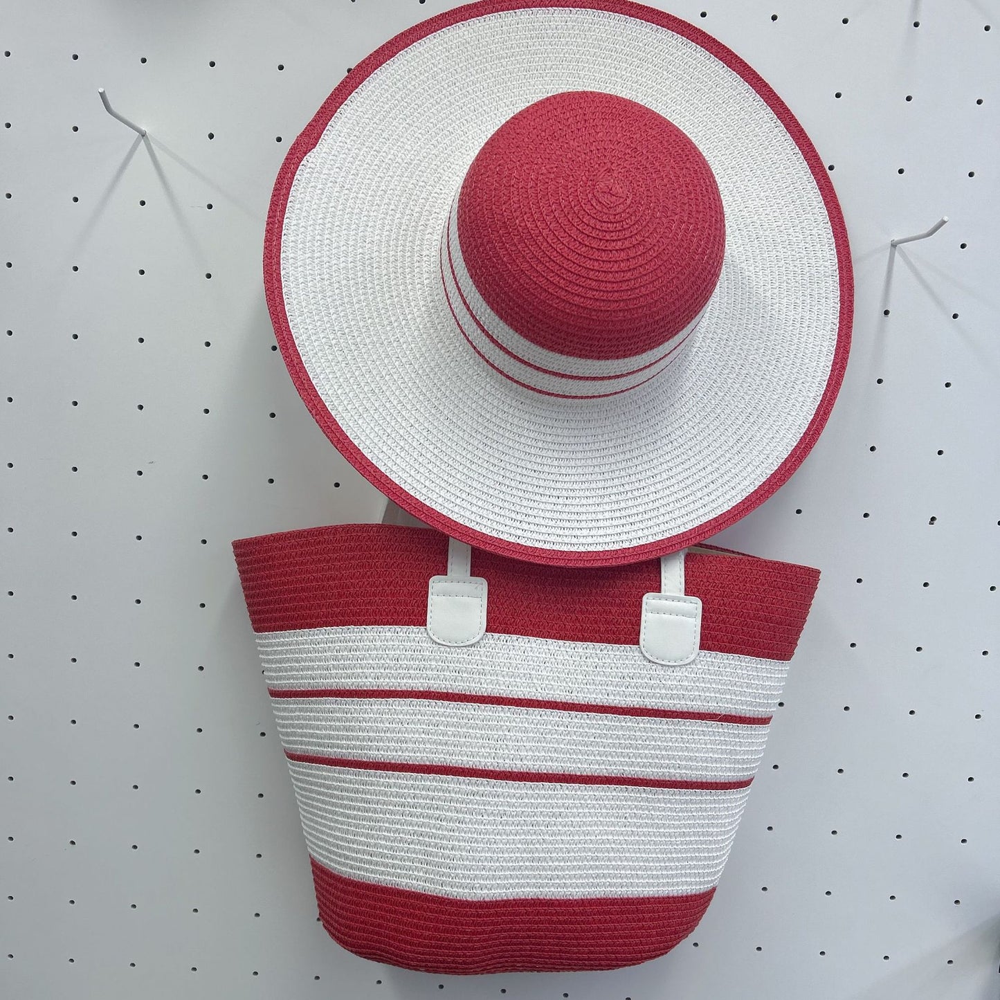 Travel Beach Woven Hat & Bag Set