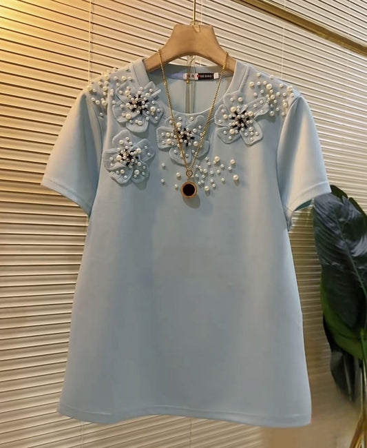 Pearl 3D Flower T-shirt