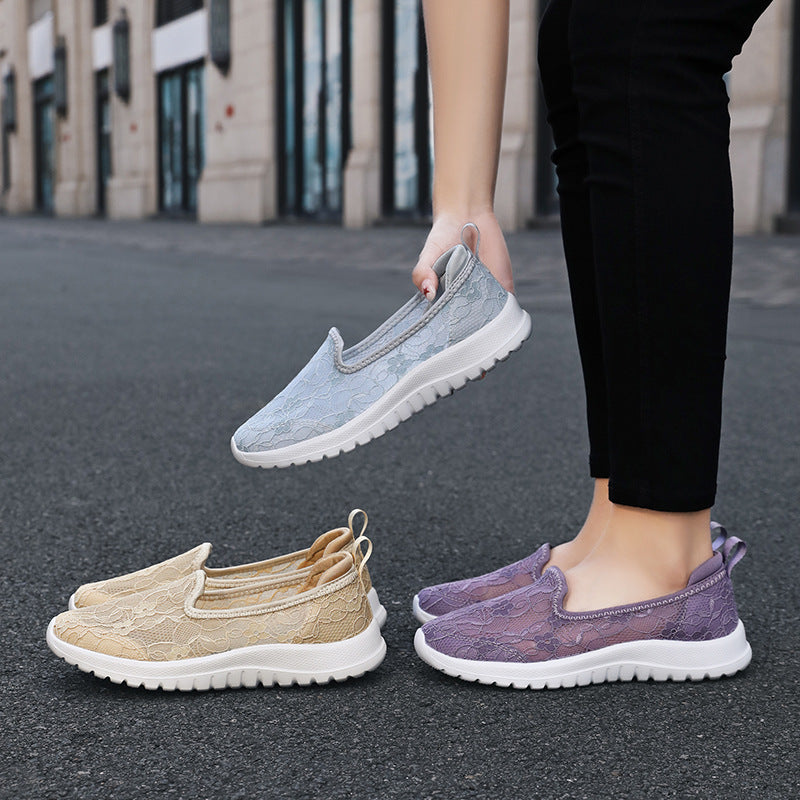 Lace Breathable & Comfortable Women Shoes