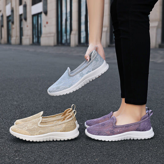 Lace Breathable & Comfortable Women Shoes