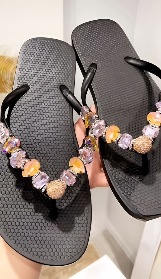 Sparkling Rhinestone Slippers