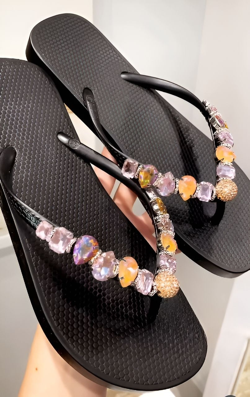 Sparkling Rhinestone Slippers