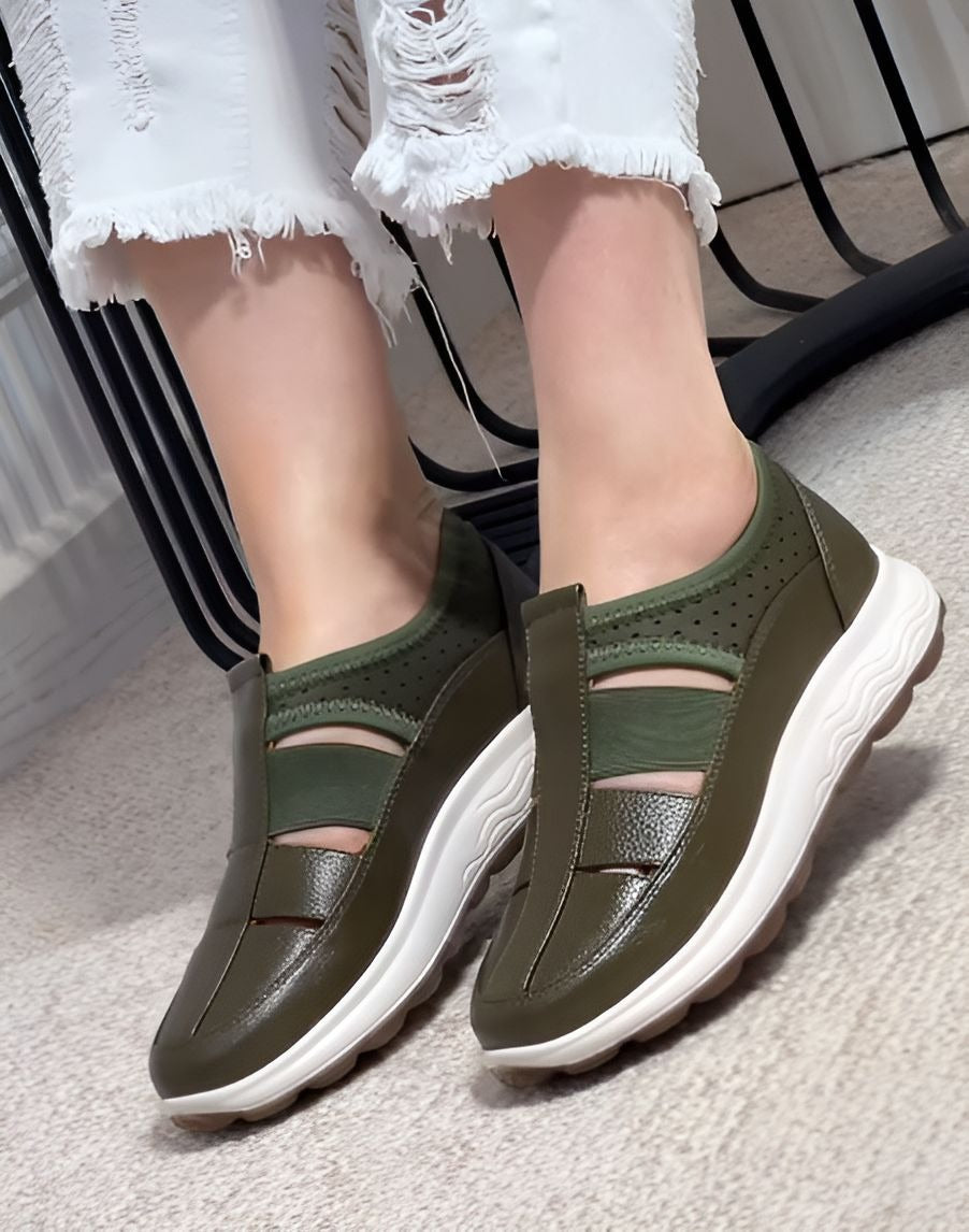Premium Leather Platform Sandals