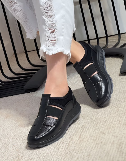 Premium Leather Platform Sandals