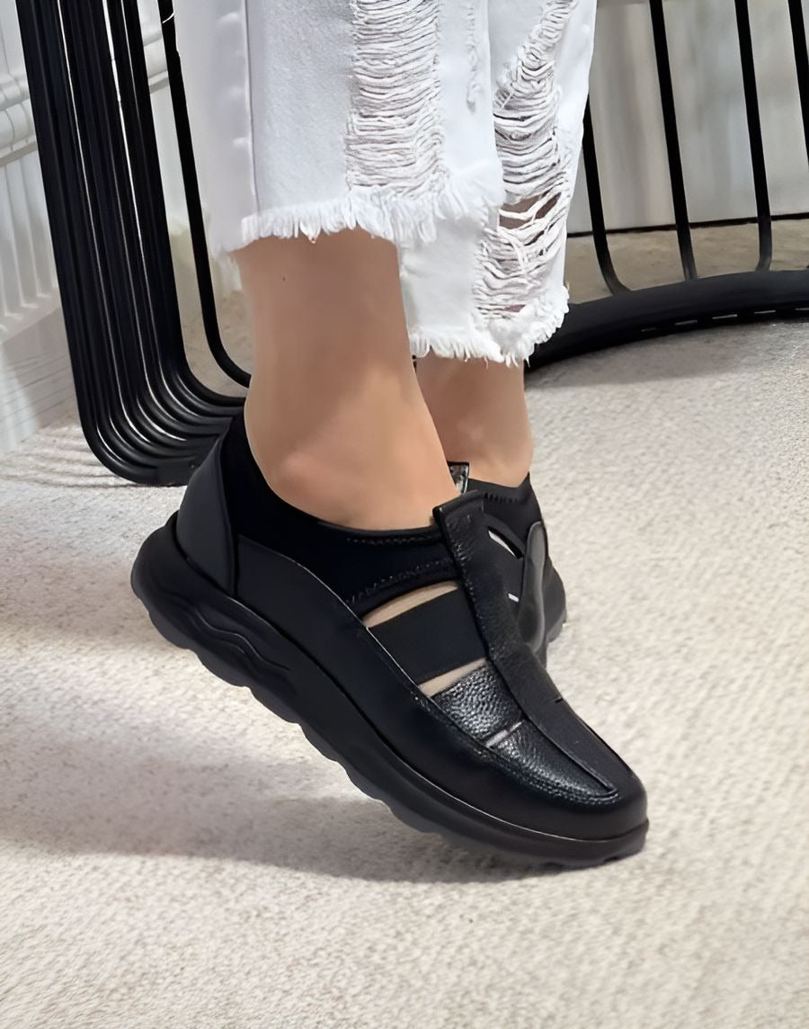 Premium Leather Platform Sandals