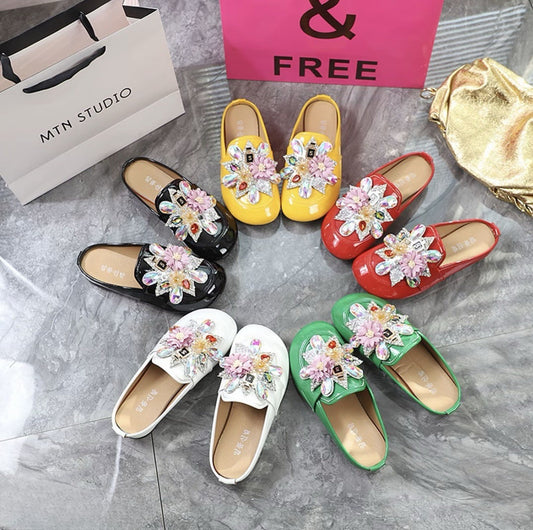 Rhinestone Flower Sandals