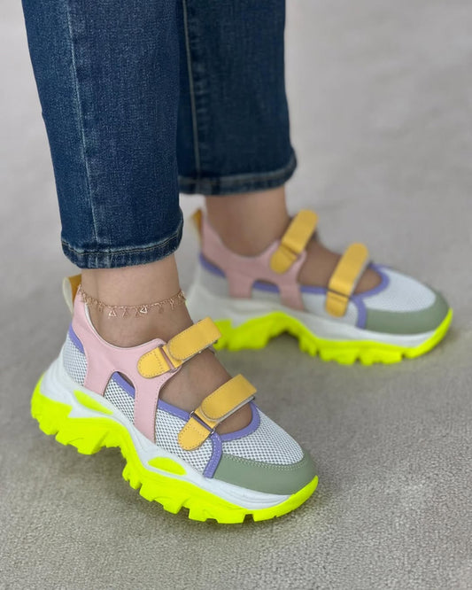 Thick-Soled Velcro Beathable Women Shoes