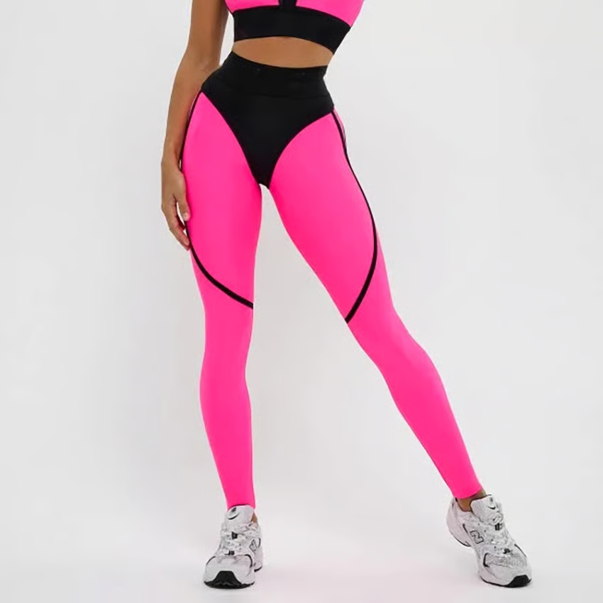 Patchwork Quick Drying Hip Lifting Leggings