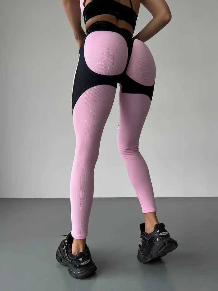 Patchwork Quick Drying Hip Lifting Leggings