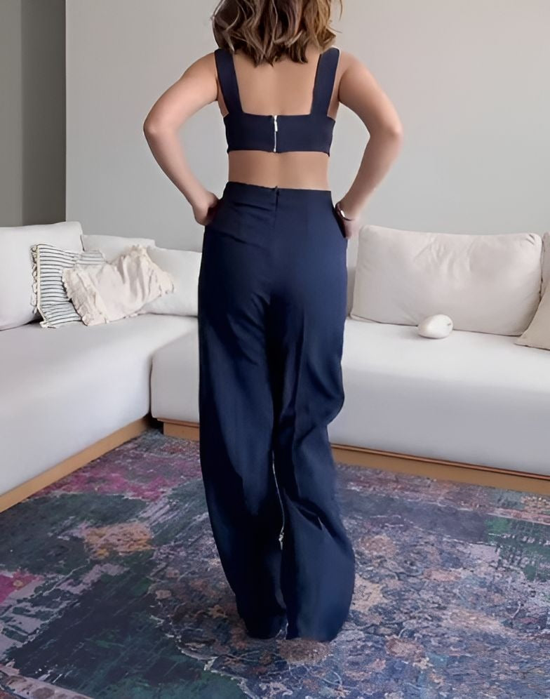 Sleeveless Casual Jumpsuit With Pockets