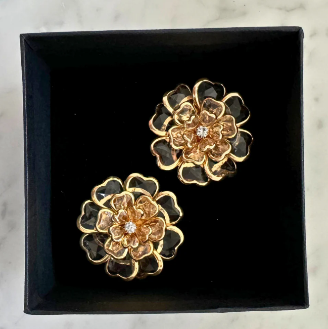 Exquisite Handcraft Flower Cufflinks